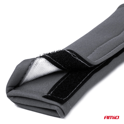 AMiO Gordelbeschermhoes voor Schouder Donker Grijs / Carbon (2 stuks) [gordelhoes - gordelband] - VCTparts.nl