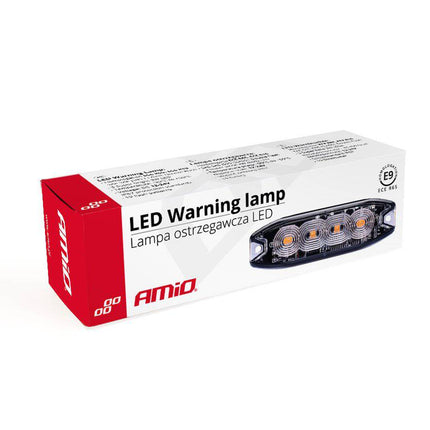 AMiO AMiO Grillflitser Strobe Zwaailicht Functies Amber Geel 4x3W LED R65 R10 12V 24V IP67 (set) Combideal 3