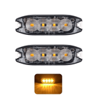 AMiO AMiO Grillflitser Strobe Zwaailicht Functies Amber Geel 4x3W LED R65 R10 12V 24V IP67 (set) Combideal 1