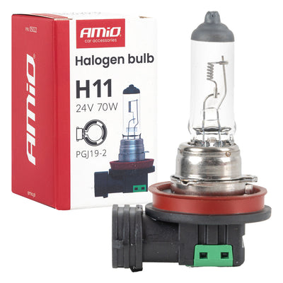 AMiO Halogeenlamp H11 24V 70W PGJ19-2 – Voor Vrachtwagens, Bussen en Werkmachines