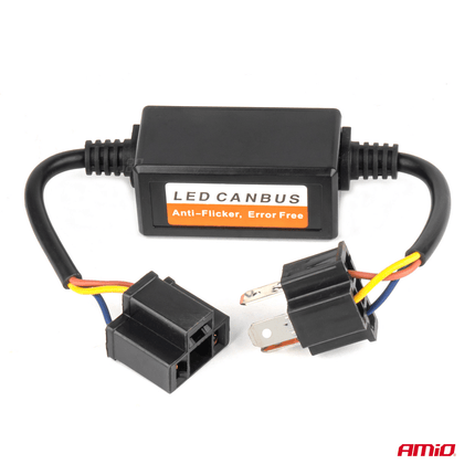 AMiO AMiO H4 CANBUS Condensator Adapter - Geschikt voor Niet - Canbus LED Lampen - Stabiele LED Verlichting Zonder Foutmeldingen AMiO 3