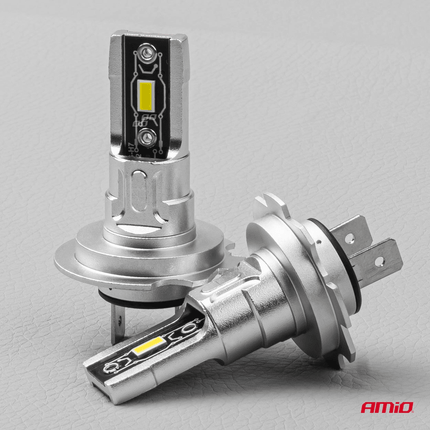 AMiO H7 + T10 Dimlicht & Parkeerlicht LED Mini 6500k Wit (set) [Witte Koplampen - Witte Parkeerlichten] - VCTparts.nl