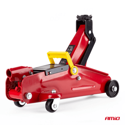 AMiO AMiO Hydraulische Garagekrik met Pompstang 2.000kg/2ton Trolley Jack Rood AMiO 2