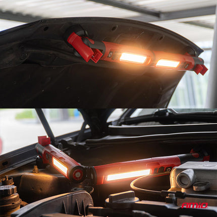 AMiO Inklapbare LED Werklamp met Magneet 4000mAh - Inspectielamp voor Garage en Werkplaats AMiO 3