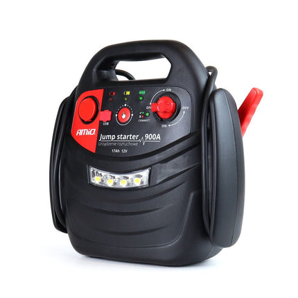 AMiO AMiO Jump Starter 12V 17Ah 900A 4in1 – Multifunctioneel Auto Accu Starter, Powerbank en Compressor JS01 Noodsituatie AMiO 3