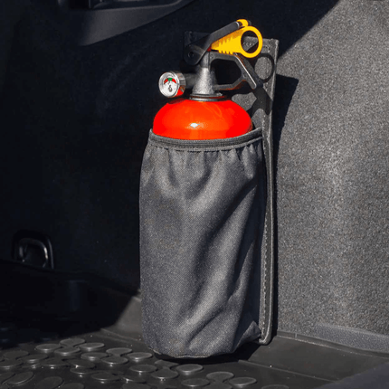 AMiO AMiO Klittenband Houder voor 1KG Poederblusser Brandblusser Muurbevestiging of Auto Kofferbak Zwart AMiO 4