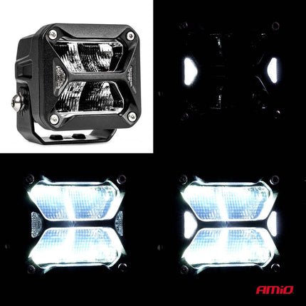 AMiO Krachtige LED - verrijlamp PRO - serie AMiO - 03867 Verstraler Spot Robuust Offroad - VCTparts.nl