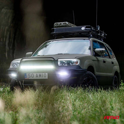 AMiO Krachtige LED Werklamp AWL27 120LED 450x74 360W COMBO 9 - 36V Verstraler Spot Robuust Offroad - VCTparts.nl