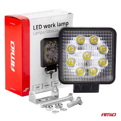 Amio leistungsstarke Arbeitslampe AWL03 9 LED Flood 9-60 V Spots Spot Robust Offroad