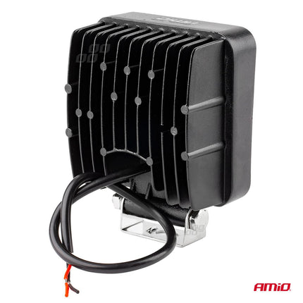 AMiO Krachtige Werklamp AWL05 EMC 108x108 48W PLAT 9 - 60V Verstraler Spot Robuust Offroad - VCTparts.nl