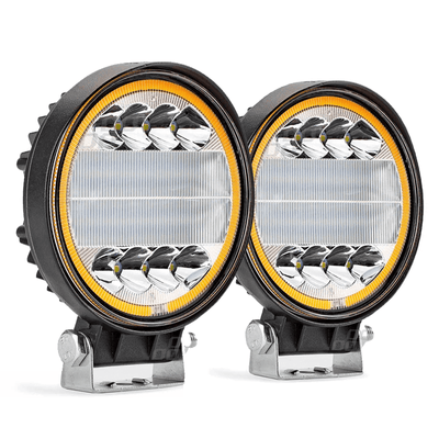 Amio leistungsstarke Arbeitslampe AWL14 42 LED-Kombination (2 Funktionen) 9-36V Spots Spot Robust Offroad 2 Teile (Set)
