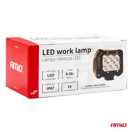 AMiO AMiO Krachtige Werklamp AWL17 6LED FLOOD 9 - 36V Verstraler Spot Robuust Offroad AMiO 5