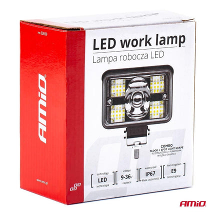 AMiO AMiO Krachtige Werklamp AWL32 17 LED COMBO 9 - 36V Verstraler Spot Robuust Offroad AMiO 8