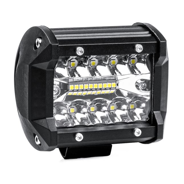 AMiO Krachtige Werklamp Verstraler Spot Rond Diverse Toepassingen (20 LED 9 - 36v) 6000K Wit - VCTparts.nl
