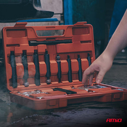 AMiO AMiO Lager Trekker Set met Separator 14 Delig - Bearing Separator en Puller Gereedschap 25 - 75 mm AMiO 4