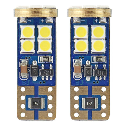 AMiO AMiO LED CANBUS 12SMD 2835 T10e (W5W) Wit 12V/24V AMiO 2
