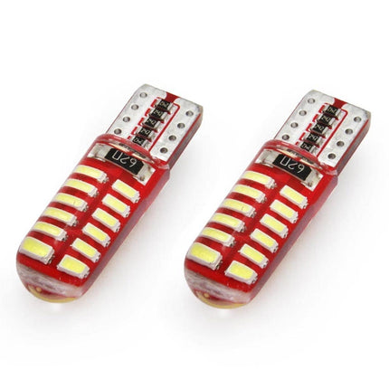AMiO AMiO LED CANBUS 24SMD 3014 T10e (W5W) SILCA Wit 12V AMiO 1