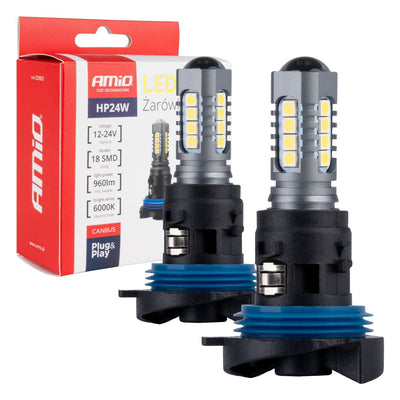 AMIO LED CANBUS 3030 18SMD HP24W Weiß 12V/24 V