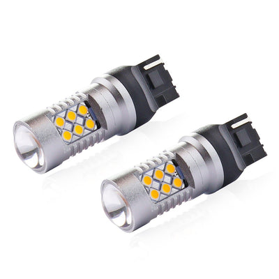 AMIO LED CANBUS 3030 24SMD T20 7440 WY21W Orange 12 V/24 V