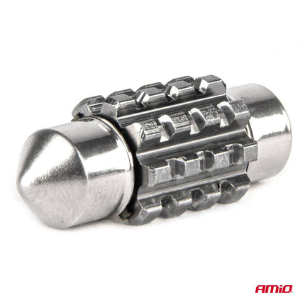 AMiO LED CANBUS lampen 12SMD Festoon C5W 3838 31mm Wit 12/24V - VCTparts.nl