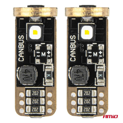 AMiO AMiO LED CANBUS - lampen T10 W5W 3SMD 3838 Wit 12V/24V AMiO 5