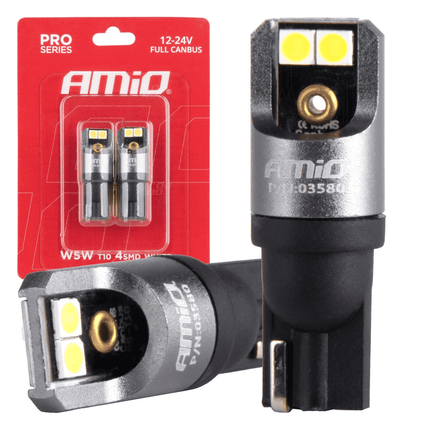 AMiO LED H7 + T10 Koplampen & Parkeerlichten Hybrid series 6000K Wit - 5600LM Canbus 60W - VCTparts.nl