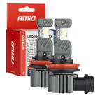 AMiO LED H8/H9/H11 Koplampen/Mistlampen Hybrid series Wit 6000K - 5600LM Canbus 60W - VCTparts.nl