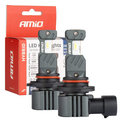 AMIO LED -Scheinwerfer/Nebelscheinwerfer Hybrid Serie HB3/H10/HIR1 White 6000K - 5600LM Canbus 60W