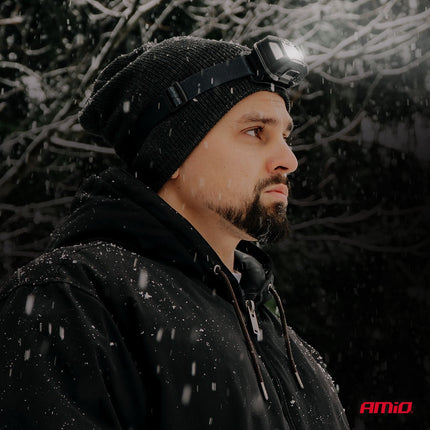 AMiO LED Hoofdlamp 2xXPG+10SMD 1800mAh SUPER BRIGHT – USB Oplaadbaar Met Multi - Lichtmodi - Voor Outdoor Workshop en Noodsituaties - VCTparts.nl