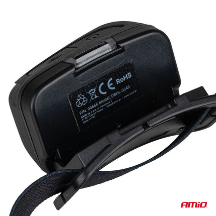 AMiO LED Hoofdlamp COB 1800mAh met Bewegingssensor - USB Oplaadbaar en Verstelbare Hoofdband - Voor Outdoor Workshop en Noodsituaties - VCTparts.nl