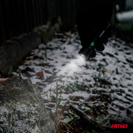 AMiO LED Inspectielamp 2xP50 1000mAh Halslamp met Flexibele Hals - Zoomfunctie en Oplaadbare Batterijen - Voor Werkplaats en Noodsituaties - VCTparts.nl