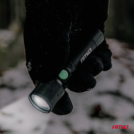 AMiO LED Inspectielamp 2xP50 1000mAh Halslamp met Flexibele Hals - Zoomfunctie en Oplaadbare Batterijen - Voor Werkplaats en Noodsituaties - VCTparts.nl