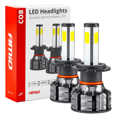 Amio -LED -Scheinwerfer Cobserie H7 Dimlights White