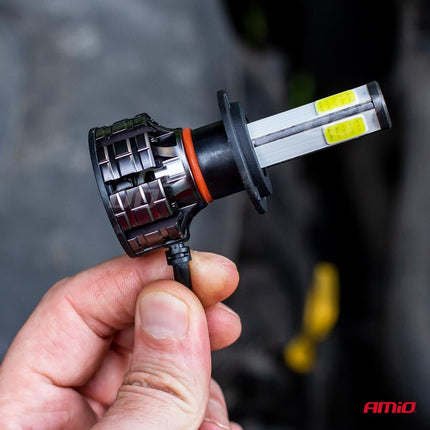 AMiO LED Koplampen COBserie H7 Dimlichten Wit - VCTparts.nl