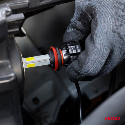 AMiO LED Koplampen COBserie H7 Dimlichten Wit - VCTparts.nl