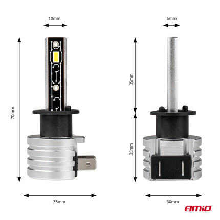 AMiO AMiO LED Koplampen H - mini Serie H1 Dimlichten Wit AMiO 7