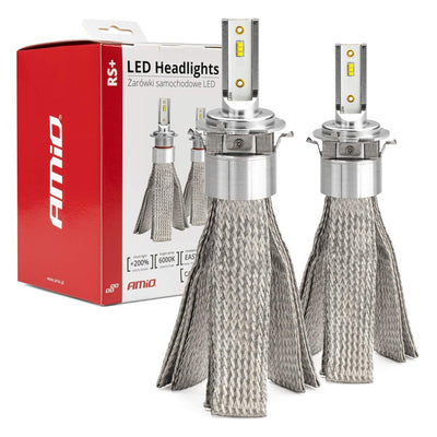 AMIO-LED-Scheinwerfer RS+ Serie H7-6 50W Dimlights White