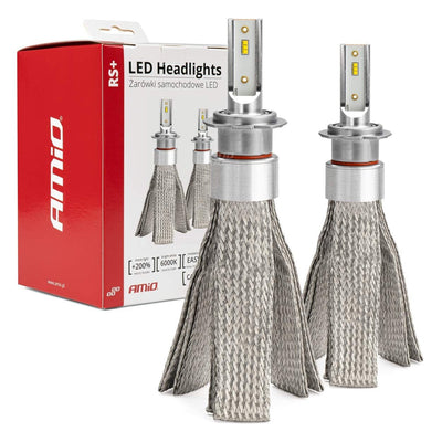 AMIO -LED -Scheinwerfer RS+ Serie H7 - Slim und rotierende 50 -W -Dimlights in Weiß rotieren