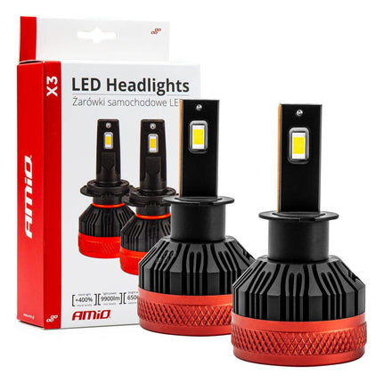 AMiO AMiO LED Koplampen X3 - serie H3 Dimlichten Wit AMiO 1