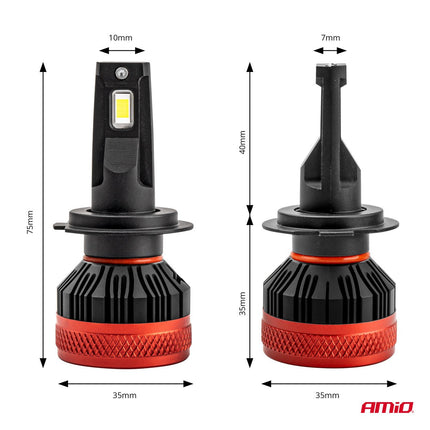 AMiO LED Koplampen X3serie H7/H18 Dimlichten Wit - VCTparts.nl