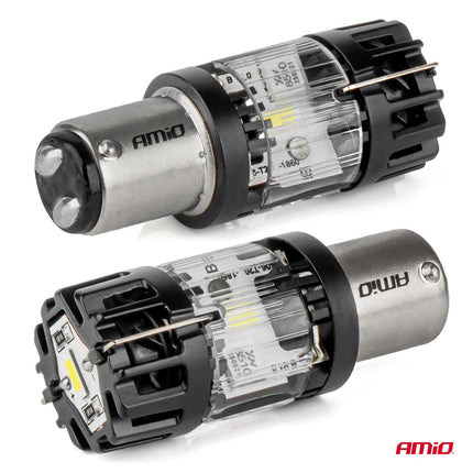 AMiO AMiO LED Lamp LumiTec BAY15D P21/5W 12V FULL CANBUS – Helder Wit LED Vervanger (1 stuk) AMiO 3