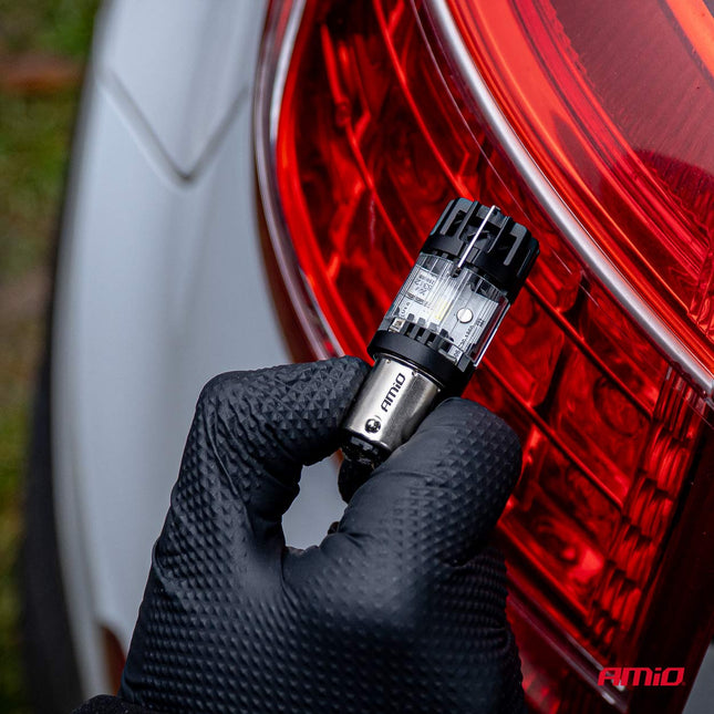 AMiO LED Lamp LumiTec BAY15D P21/5W 12V FULL CANBUS – Helder Wit LED Vervanger (1 stuk) - VCTparts.nl