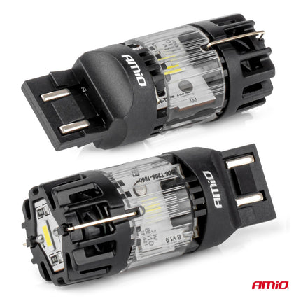AMiO AMiO LED Lamp LumiTec T20D 7443 W21/5W 12V FULL CANBUS – Witte Dual - Filament LED Vervanger (1 stuk) AMiO 3