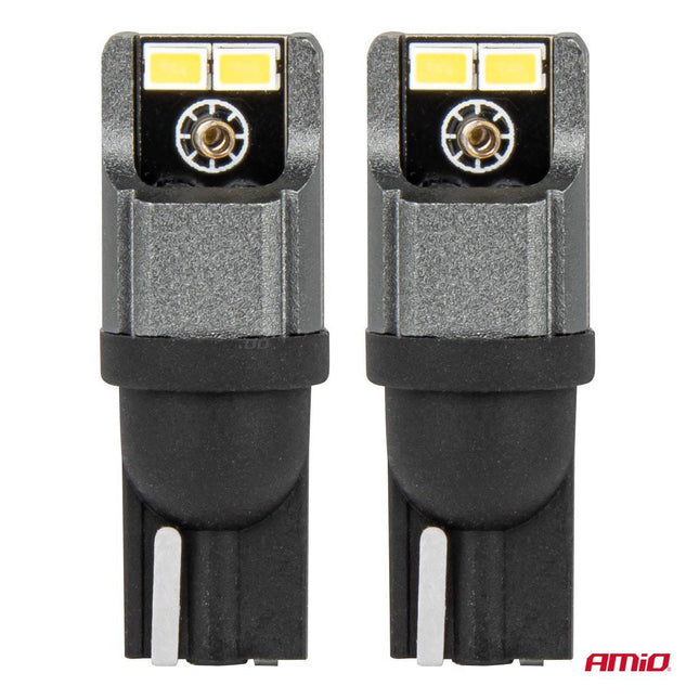 AMiO LED - lampen CANBUS 2016 3020 4SMD T10 W5W W10W 12V/24V - VCTparts.nl
