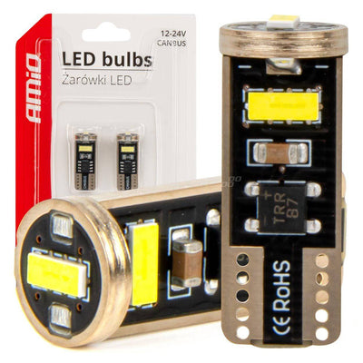 AMIO -LED -Lampen Canbus T10E W5W 3x2055 SMD Weiß 12 V/24 V 12 V/24 V