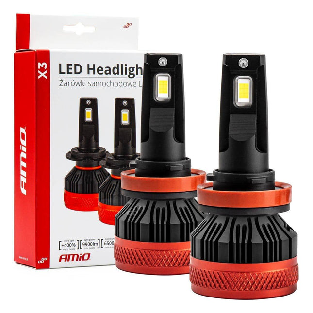 AMiO LED Mistlichten X3 - serie H8/H9/H11/H16 Wit - VCTparts.nl