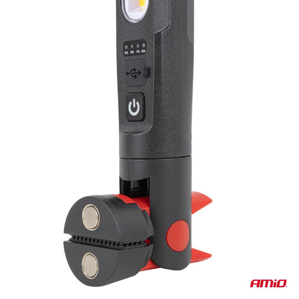 AMiO LED Werklamp met Magneet en Klem 4000mAh - Inspectielamp voor Garage en Werkplaats AMiO 10