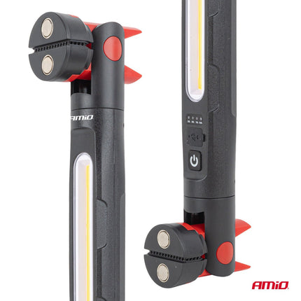 AMiO LED Werklamp met Magneet en Klem 4000mAh - Inspectielamp voor Garage en Werkplaats AMiO 11