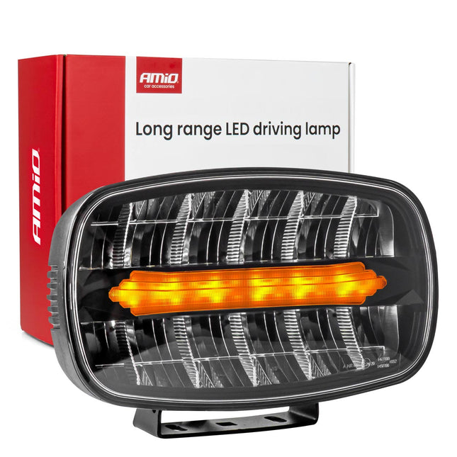 AMiO LED Werklicht Verstraler Ovaal 109W 12V - 24V Lange - afstandslamp met Positielicht voor Vrachtwagen, Offroad, Bouw en Landbouw - VCTparts.nl