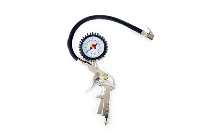 Amio -Luftpistole mit Manometer für Kompressorluftpistole Kupplungsstück Silber